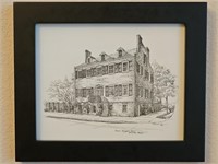 Sketch of Isaiah Davenport House in Savannah, GA