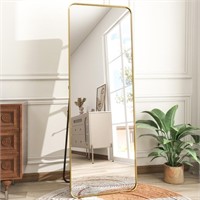 SE6006 Full Length Mirror Rectangle,Gold,64" x 21"