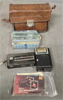 Kodiak Tele-Instamatic 608 Camera W/ Items