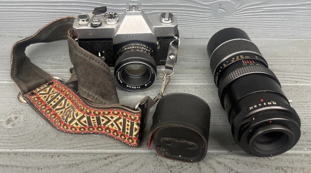 Sears 35mm Camera & Telephoto Lens