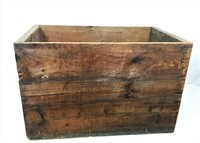 Large wooden shipping box.