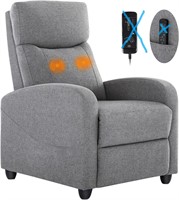 Massage Small Fabric Recliner Chair for Adults