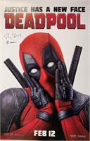Ryan Reynolds Autograph Deadpool Poster