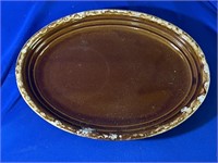 Monmouth Brown Drip Glazed 12'' Platter