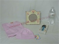 Baby Clothes, Picture Frame, Spoon & Fork Set