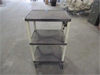 3 Tier Poly Cart on Wheels, Cord