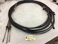 Used Mercury control cables,20 ft, qty4