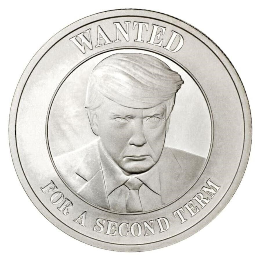 Donald Trump One Ounce Fine Silver Mug Shot Coin
