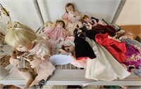 Doll Lot: Barbie, Porcelain Dolls & More