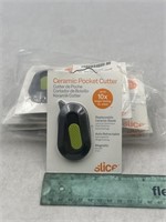 NEW Lot of 10- Ceramic Pocket Cutter