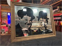 28 x 22” Laurel & Hardy Mirror