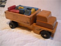 Wooden Block Truck 18x8x7 inches