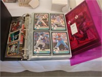 Album of various baseball cards along with Spider