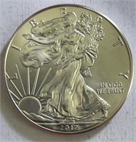 2012 Silver Eagle GEM BU