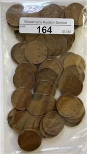 (50) Wheat Lincoln Cents