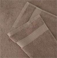 2-Pk Serene Home Collection - Hand Towel, Brown