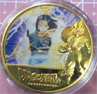 Dragon Ball Z Super 24K gold-plated coin