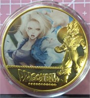 Dragon Ball Z Super 24K gold-plated coin