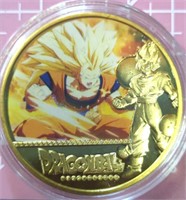 Dragon Ball Z Super 24K gold-plated coin