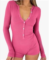 New (Size L) Womens Long Sleeve Bodysuits Sexy