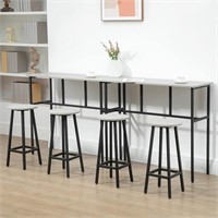 New homcom set table with stools