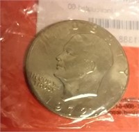 1972 Eisenhower clad silver dollar Uncirculated