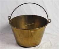 Vintage Polished Brass Large 17" Bucket
