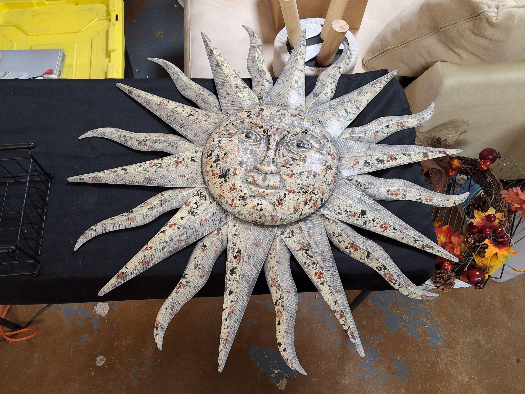 Large metal sun