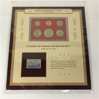 1980 Proof Set San Francisco Mint & Historic Stamp