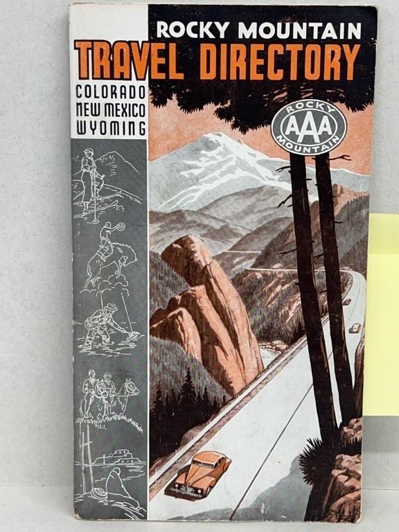 1946 AAA guide to Rocky Mountain Colorado New