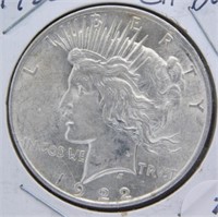 1922 Peace Silver Dollar CU BU.