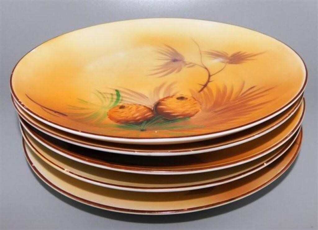 99 Lot of 4 James Studio China Plates 6 1/2