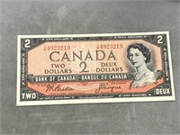 1954 CANADIAN $2 BILL