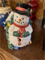 Snowman cookie jar