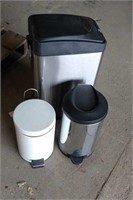 (3) Trash Cans