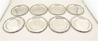 Set of 8 Sterling Silver Plates. Peru