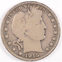 1915-S Barber Half Dollar - Full Rim