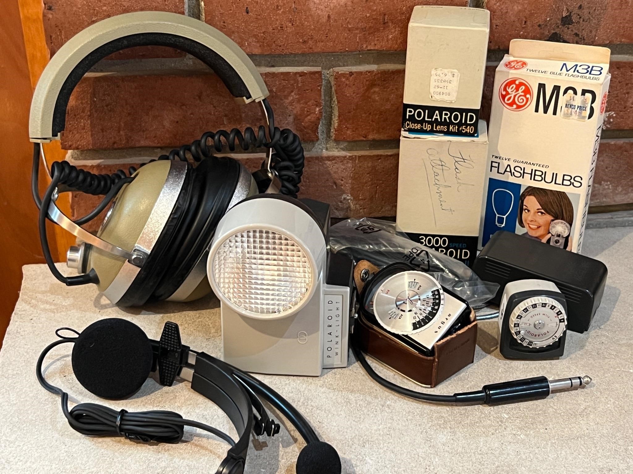 Vintage AV Polaroid Accessories Headphones