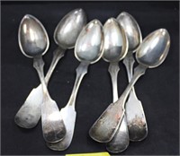 6 COIN SILVER SPOONS