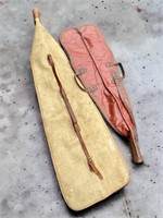 Vintage Pair Long Gun Cases - Red Head & J. C.