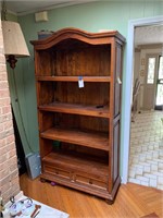 TALL WOODEN BOOKCASE