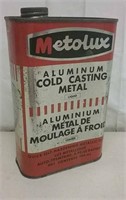 Metolux Aluminum Cold Casting Metal Can Appears