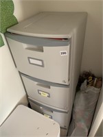 STACKING PLASTIC FILE CABINET 4 DRAWERS