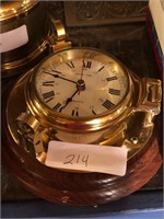 Brass Ships Time Quartz Clock