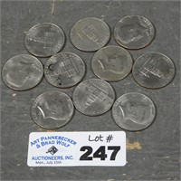 (10) Bicentennial Kennedy Half Dollars