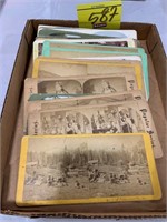 FLAT W/ ANTIQUE STEREO CARDS