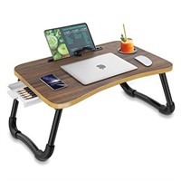 Zapuno Foldable Laptop Bed Table Multi-Function L