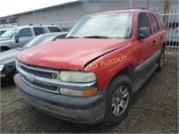 2000 Chevrolet Tahoe 1GNEK13T4YJ168958 Red