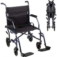 Carex Steel Transport Wheelchair  19 Seat