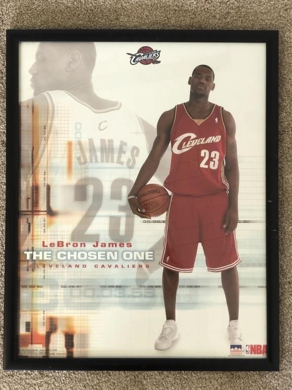 Lebron James "The Chosen One" Rookie Poster
